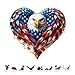 AEEKDOOK Wooden Puzzles for Adults Patriotic Eagle Wood Puzzle Unique Shapes Wooden Jigsaw Puzzles for Adults EcoFriendly Home Office Decor 114 106in 200 Pieces - Image 4