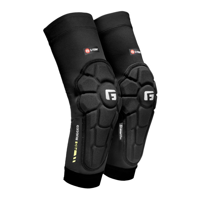 G-Form Pro-Rugged 2 MTB Elbow Guards - Breathable Compression Elbow Sleeves - Elbow Guards for Mountain Biking, Cycling & More - Protective Elbow Pads for Athletes - Black, Adult XL - Image 1