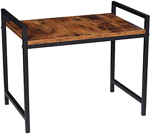 INDIAN DECOR INDIAN DECOR 55510 Space Saving Bakers Rack for Microwave Oven Cooking Utensils Industrial Rustic Brown10lbs Load Bearing 21x132x173 for Oven ToasterSquare Tube Kitchen Storage Racks  - Image 4