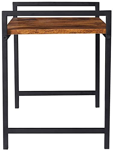 INDIAN DECOR INDIAN DECOR 55510 Space Saving Bakers Rack for Microwave Oven Cooking Utensils Industrial Rustic Brown10lbs Load Bearing 21x132x173 for Oven ToasterSquare Tube Kitchen Storage Racks  - Image 5