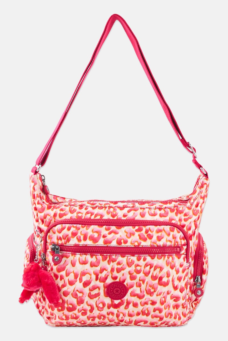 kipling حقيبة كتف نسائية بنقشة حيوانات، متعددة الألوان - Image 1
