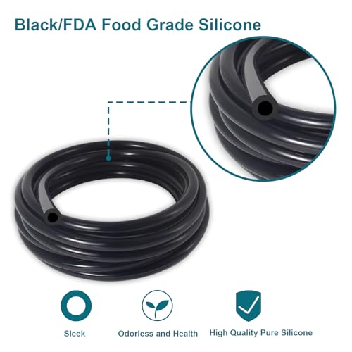 GEPHYNM 4PCS Vacuum Hose Automotive, 5 FT 1/8 5/32 1/4 3/8 Inch ID Vacuum Line, 130PSI Max Pressure Vacuum Lines Automotive, Silicone Vacuum Line - Image 4