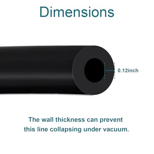GEPHYNM 4PCS Vacuum Hose Automotive, 5 FT 1/8 5/32 1/4 3/8 Inch ID Vacuum Line, 130PSI Max Pressure Vacuum Lines Automotive, Silicone Vacuum Line - Image 3