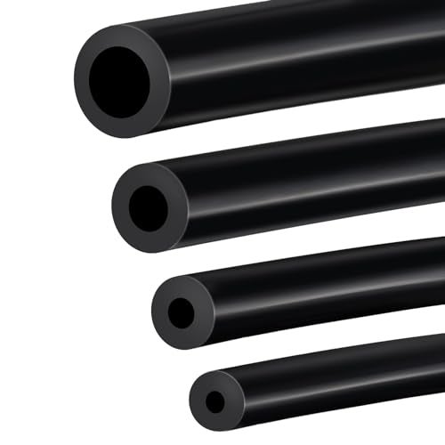 GEPHYNM 4PCS Vacuum Hose Automotive, 5 FT 1/8 5/32 1/4 3/8 Inch ID Vacuum Line, 130PSI Max Pressure Vacuum Lines Automotive, Silicone Vacuum Line - Image 1