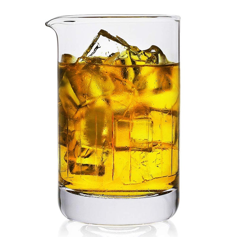 BaveL Crystal Mixing GlassProfessional Extra Large 20 OZ Crystal Cocktail Mixing GlassLeadFree Stir GlassPremium Seamless Design  Great Gift IdeaProfessional Quality 20 OZ