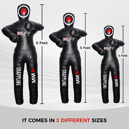 DEFY Challenge Your Fear DEFY Vinyl Jiu Jitsu MMA Grappling Dummy Judo Martial Arts Punching Bag Karate (6 Feet) - Image 5