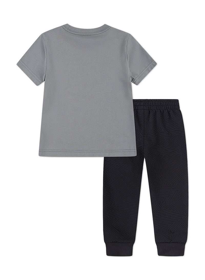 نايكي طقم بناطيل مدرسية وحذاء رياضي للأطفال الرضع - Image 2