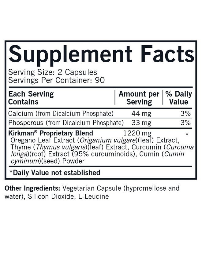 Kirkman CD-Herbal - Hypoallergenic -180 Vegetarian Capsules - Image 2