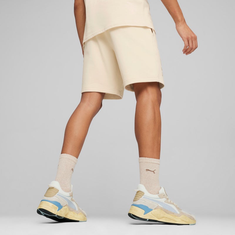 PUMA Palm Tree Mens White Crew Shorts - Image 4