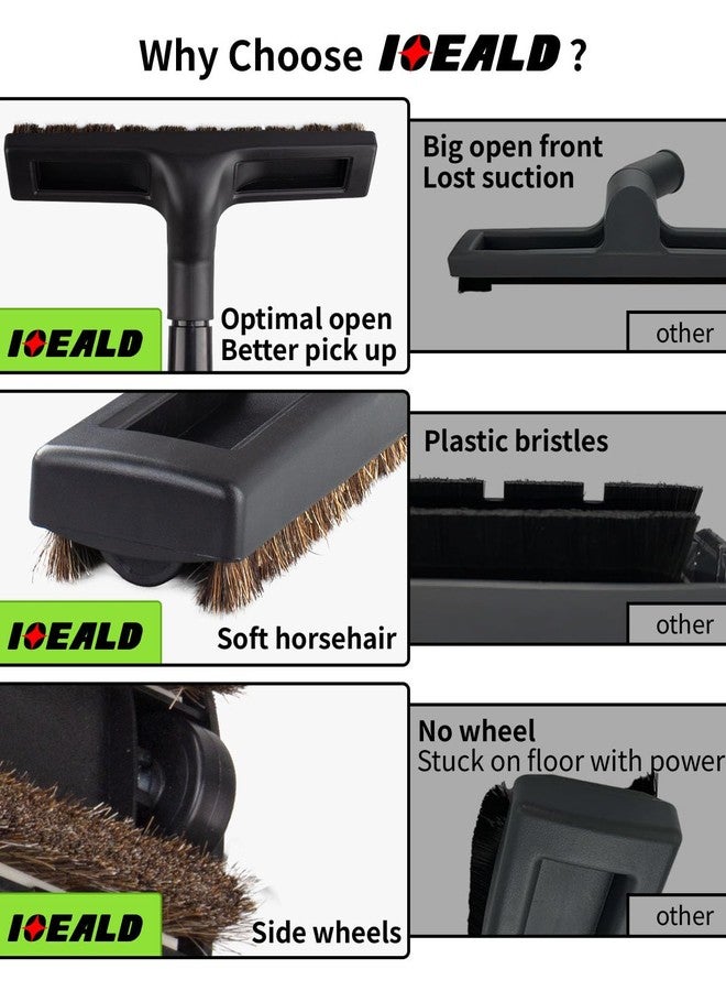 IOEALD Upgraded Vacuum Floor Brush 12" Swivel Attachment 360 Floor Brush & Adapter for Dyson for Shark for Shop Vac for Majority Navigator Vacuum Replacement - Image 5