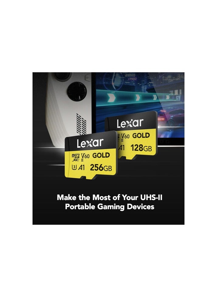 Lexar 128GB Professional GOLD UHS-II microSDXC Memory Card - Image 5