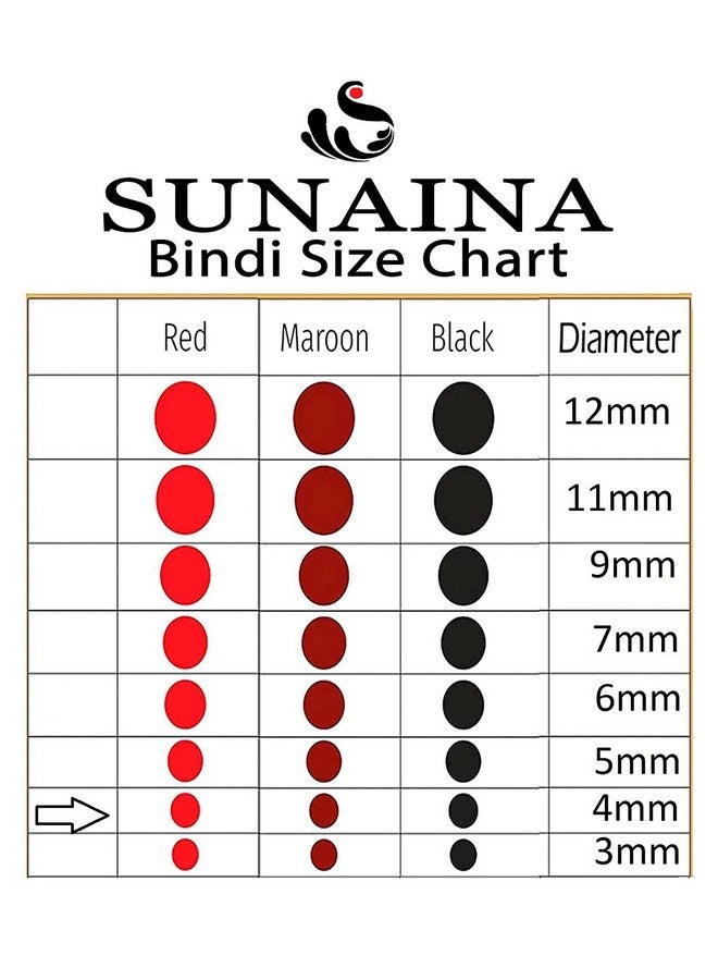 ساناينا بيندي دائرية متعددة الألوان متطابقة ذات لونين للنساء والفتيات (مقاس 6 (4 مم)) - Image 3