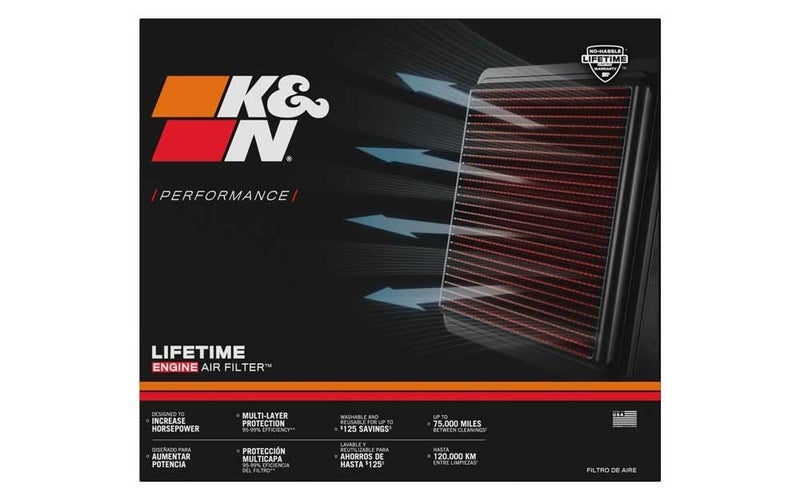 K&N High-Flow Original Lifetime Engine Air Filter: Increase Power: Premium, Washable: Compatible with 2018-2020 SUZUKI: Jimny II, 33-3151 - Image 3