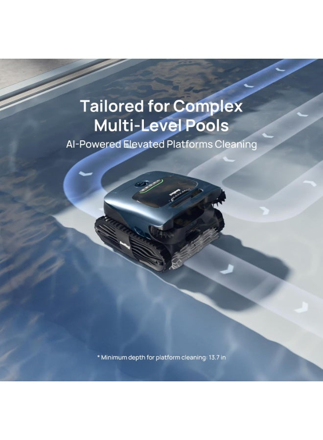 Beatbot AquaSense 2 Ultra Cordless Robotic Pool Cleaner for Complex Pools, Mapping with AI Camera, 5-in-1 Cleaning, Smart Surface Parking, Skimmer with APP Control, Water Clarification – Blue - Image 5