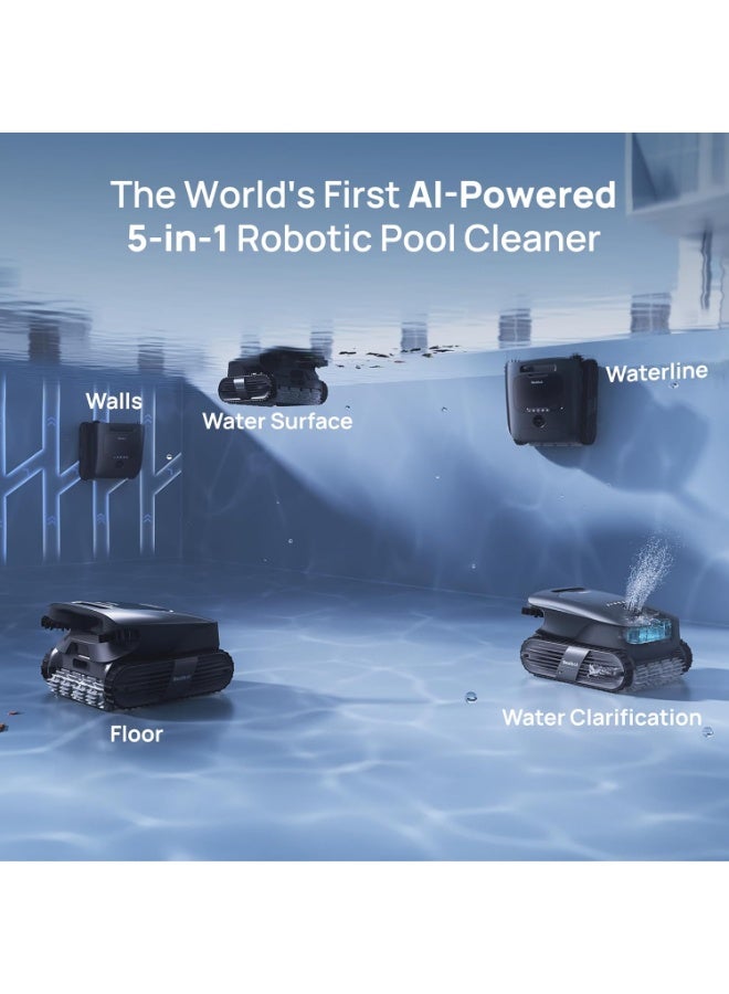 Beatbot AquaSense 2 Ultra Cordless Robotic Pool Cleaner for Complex Pools, Mapping with AI Camera, 5-in-1 Cleaning, Smart Surface Parking, Skimmer with APP Control, Water Clarification – Blue - Image 4