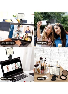 General Rechargeable Selfie Light  Phone Light Clip for iPhone - Phone LED Light with Adjustable Brightness, Perfect for Selfies, Makeup, TikTok, Live Streaming  Video Conferencing Black  - Image 5