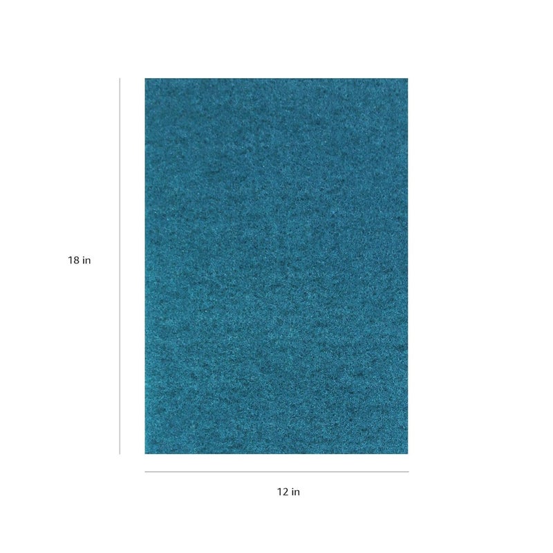 Americo Blue Cleaner Floor Pad, 12"x18", 5 Pads/Case, Machine Cleaner Floor Pads for Medium Scrubbing, Made of 100% Recycled Content, USA Made - Image 2
