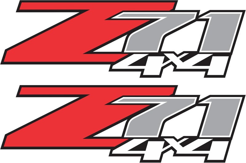 EMODA Z71 4x4 Decals for Chevy Silverado (2007–2013) – Clear Background Peel & Stick Premium Replacement Truck Stickers – Set of 2 - Image 1