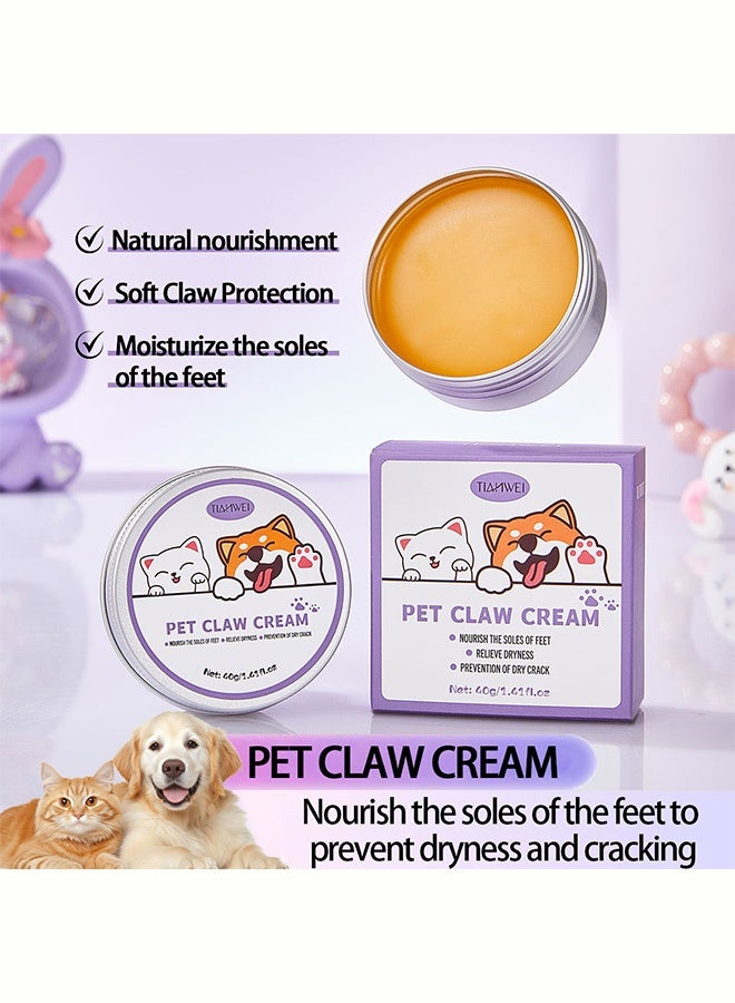 TIANWEI PET CLAW CREAM- Cat Foot Moisturizing Cream - Dog Nail Protectant Shampoo - Foot Corns and Calluses Care - Soothing Feet 40g - Image 2