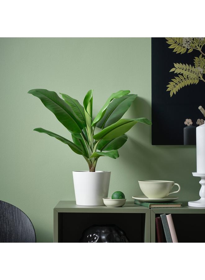 Zaboon Artificial Potted Plant, In/Outdoor Banana Tree, 12 Cm - Image 2