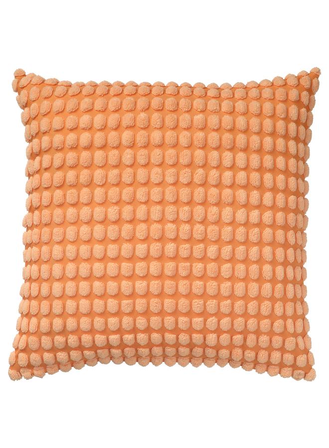 زبون غطاء وسادة، برتقالي فاتح، 50×50 سم - Image 1