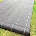 GRASSCLUB GRASSCLUB Weed Barrier Control Woven Garden Weed Landscape Fabric Heavy Duty Ground Cover 6.5ft x 32ft (208 Sq ft)  - Image 2