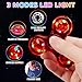 WELLVO LED Fidget Spinner for Kids Adults 2Pcs Light up Sensory Fidget Toys for Kids 48 812 Anxiety Stress Relief Classroom Prizes Glow in The Dark Hand Spinner Boys Girls Birthday Gifts - Image 4