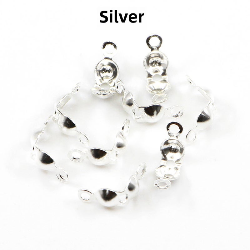 DIY Jewelry Accessories Snap Double-Sided Fasteners Silver 