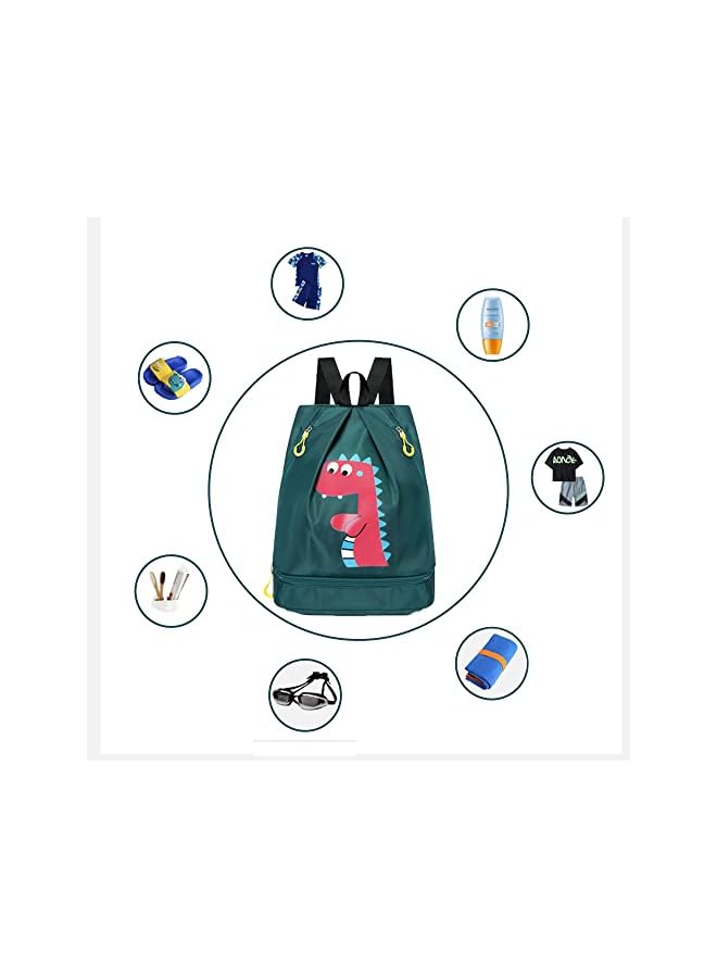 PROMASS Bag for Kids, Waterproof Beach Bag, Sports Bags & Backpacks, Wet and Dry Storage Bags, Dance Camping Travel Hiking School Backpack - Image 2