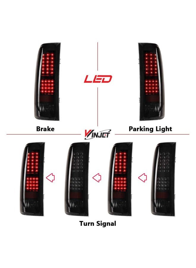 Winjet LED Taillights for [2007-2013 Chevy Silverado 1500] [2007 2008 2009 2010 2011 2012 2013 2014 Silverado 2500/3500] LED Tail lights Rear Lamps Driver and Passenger Side Clear - Image 2