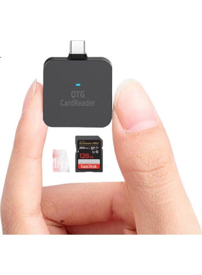Linkstone Liantuo Type-C High-Speed Card Reader Sd/Tf Multi-Function All-In Compatible With Computers, Apple 15/16/Ipad/Android Phones Supports Camera Drone Monitoring Memory Cards - Image 3