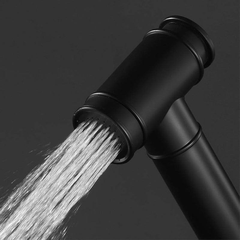 رذاذ البيديه المحمول باليد من الأبيض والأسود ABS، مجموعة دش غسيل حفاضات القماش للمرحاض المحمول - Image 5