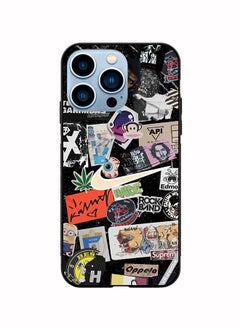 Protective Case Cover For Apple iPhone 14 Pro Max Nike Stickers Design Multicolour