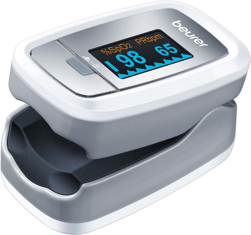 Beurer PO30 Pulse Oximeter Determination of heart rate and arterial oxygen saturation for those with medical conditions Suitable for highaltitude sports Small and lightweight Medical device - Image 1