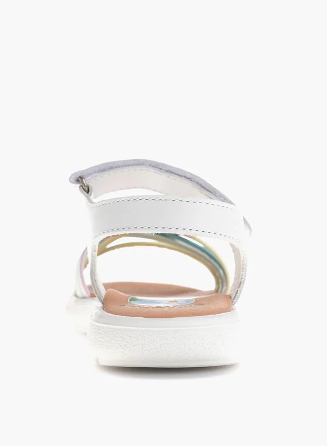 Pablosky Girls Strap Sandals With Hook And Loop Closure