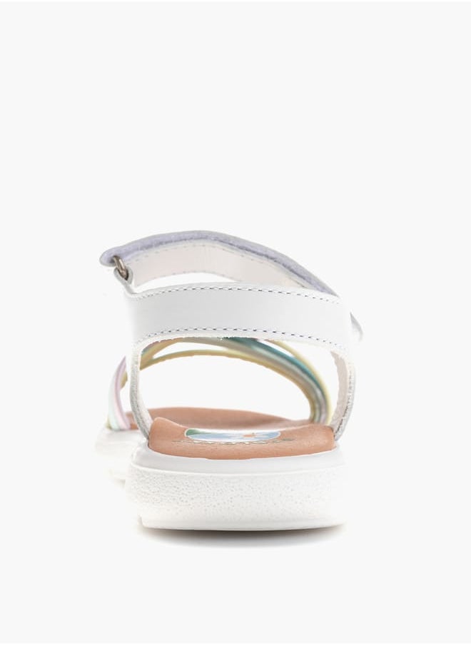 Pablosky Girls Strap Sandals With Hook And Loop Closure  - Image 3