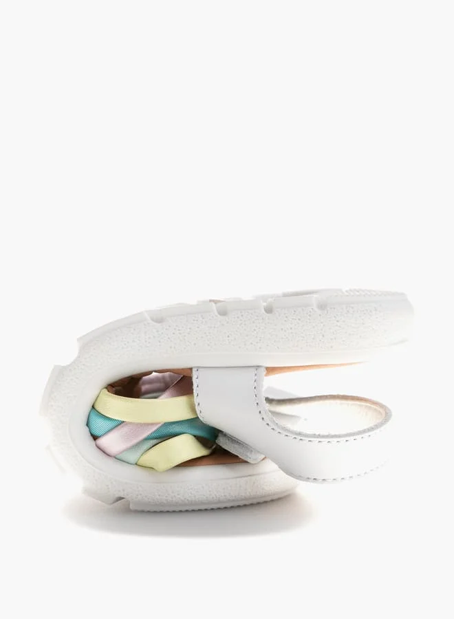 Pablosky Girls Strap Sandals With Hook And Loop Closure