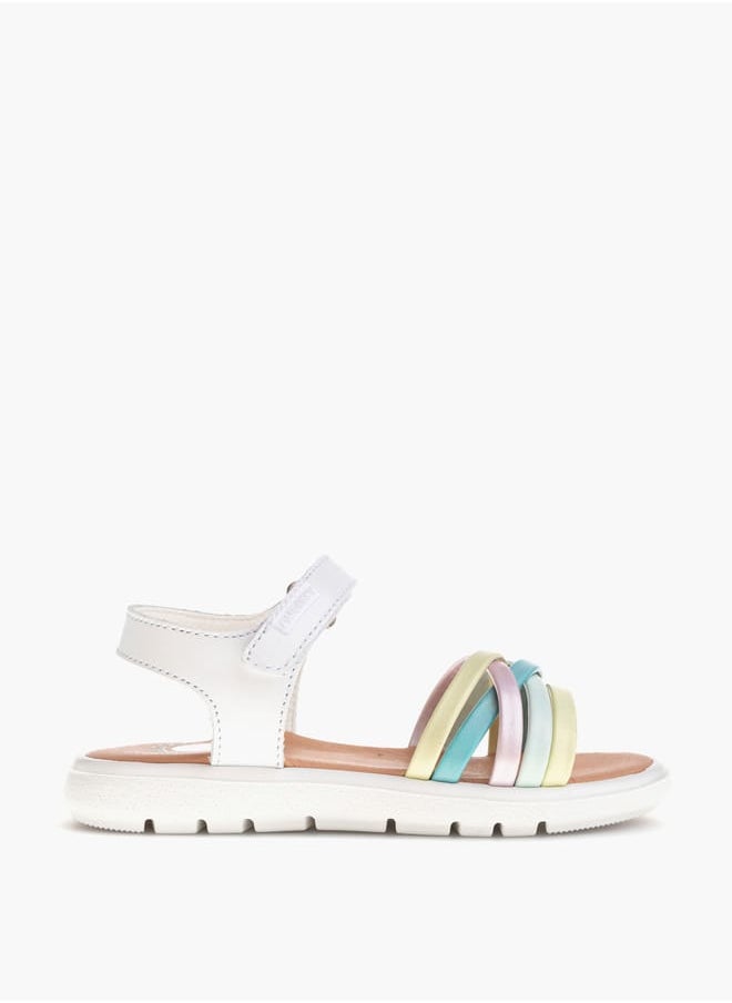Pablosky Girls Strap Sandals With Hook And Loop Closure  - Image 1