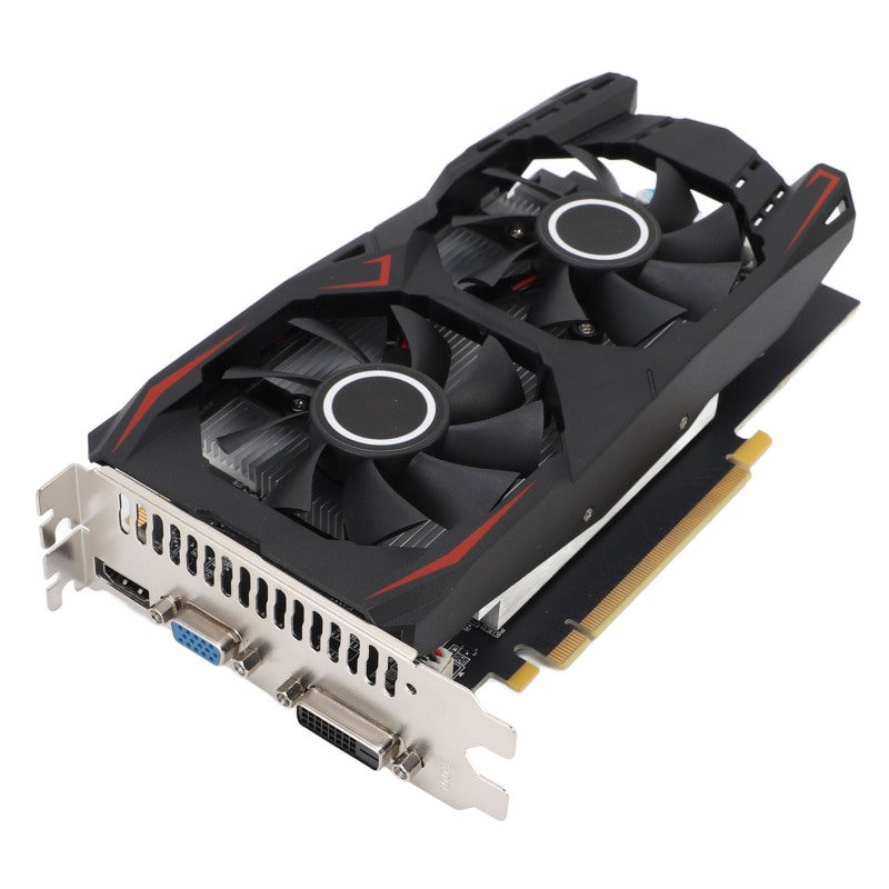 بطاقة رسوميات 6 جيجابايت GDDR5 بسرعة 750 ميجاهرتز - بطاقة رسوميات للألعاب بمروحتين تبريد - بطاقة رسوميات 192 بت للكمبيوتر مخصصة للألعاب - Image 2