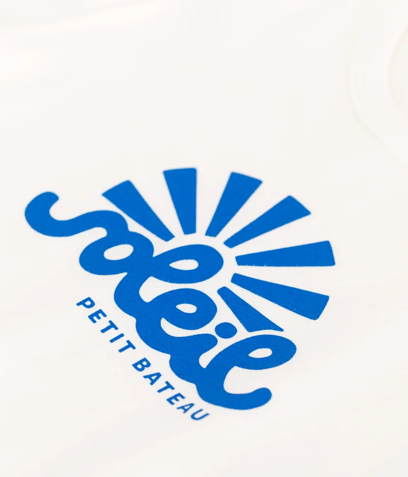 Petit Bateau Children's printed short-sleeved cotton T-shirt