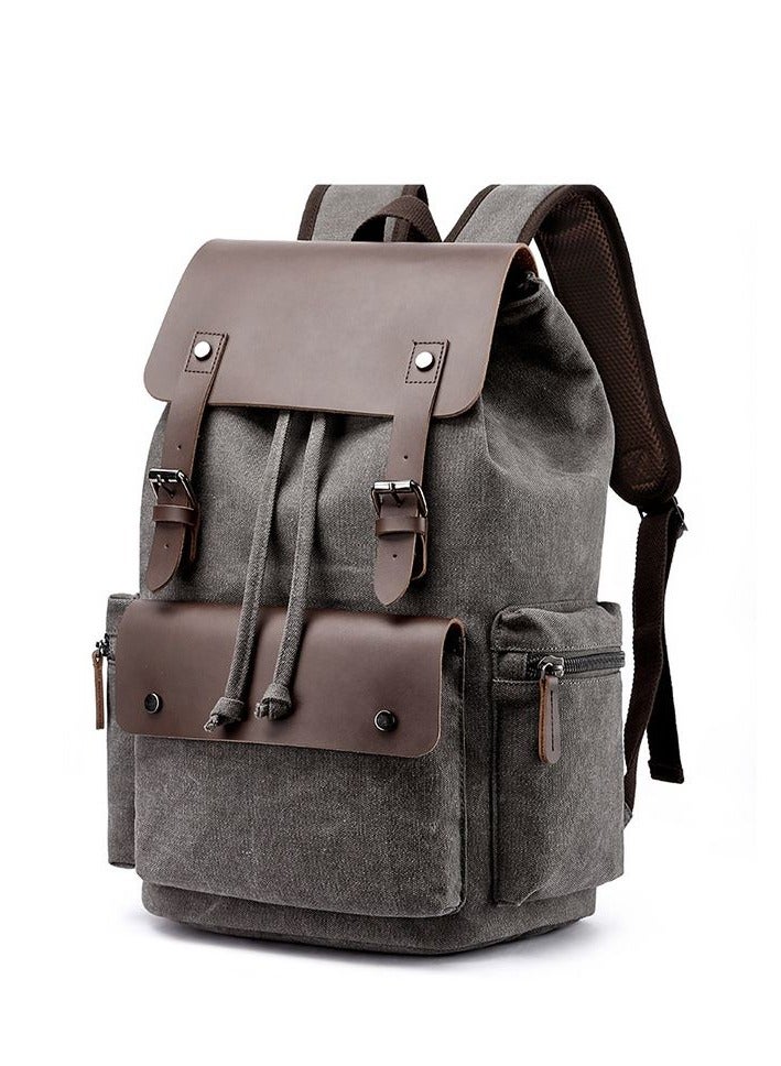 KUYING New Casual Portable Backpack Canvas Backpack 