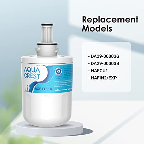 AquaCrest AQUA CREST DA29-00003G Refrigerator Water Filter, Replacement for Samsung DA29-00003G, DA29-00003B, DA29-00003A, Aqua-Pure Plus, HAFCU1, RFG237AARS, FMS-1, RS22HDHPNSR, RSG257AARS, WSS-1 (1 Pack) - Image 4