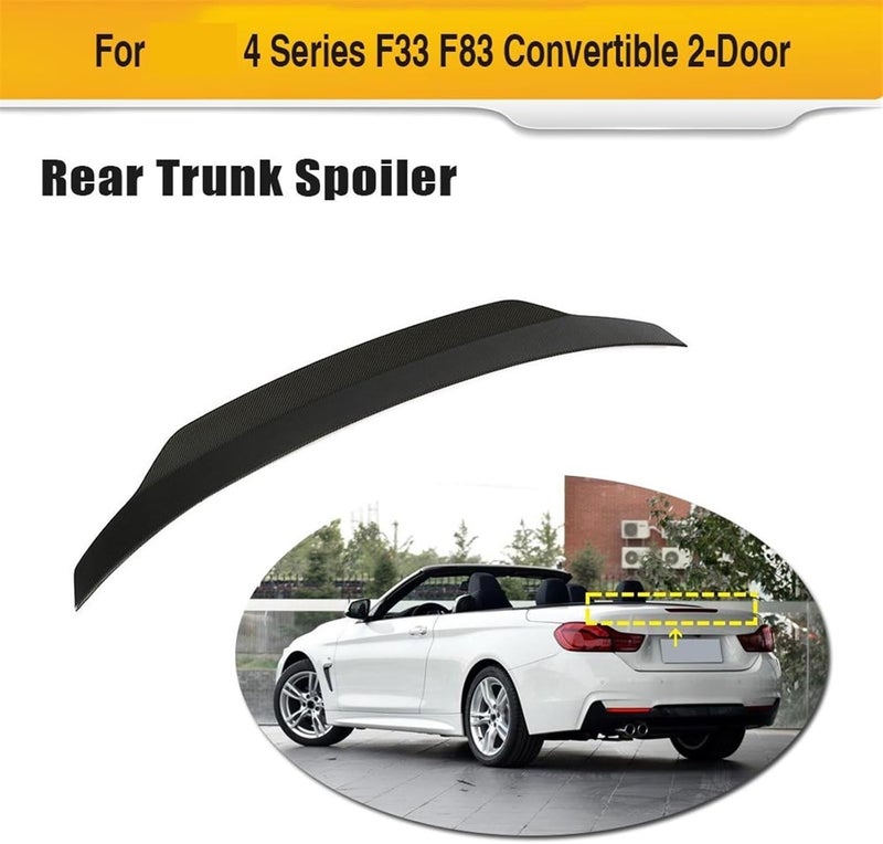 QASULER Carbon Fiber Rear Spoiler for BMW 4 Series - Image 3