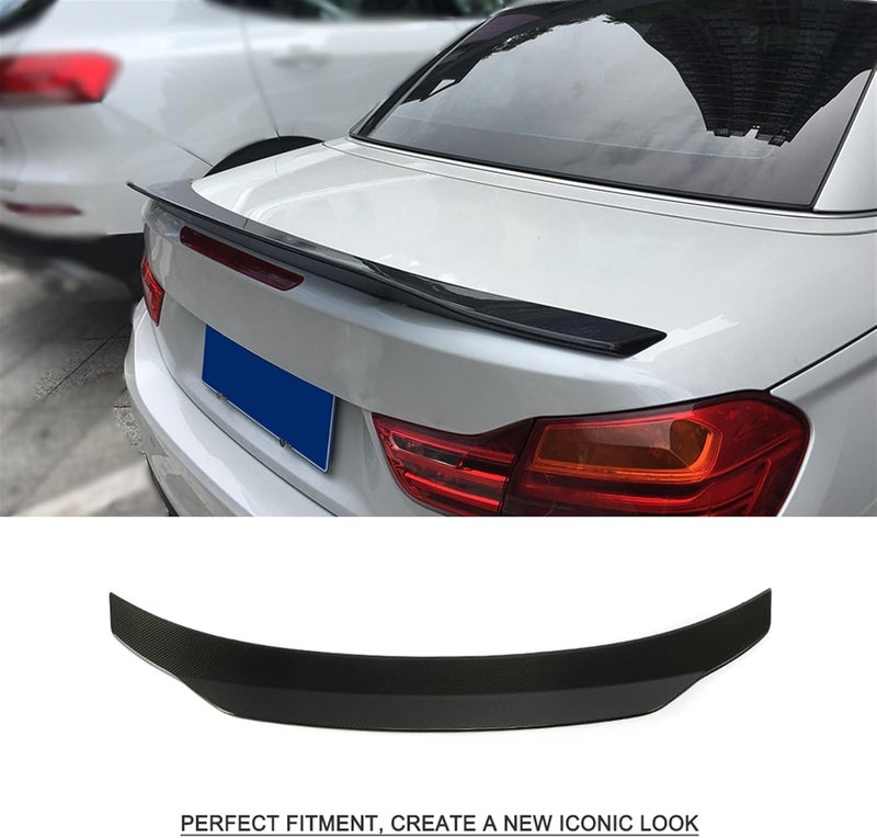 QASULER Carbon Fiber Rear Spoiler for BMW 4 Series - Image 5
