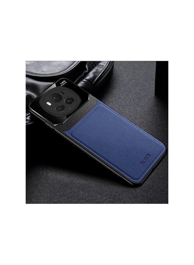 عام حافظة جلدية متوافقة مع هونور ماجيك 6 برو ، قسط فو الجلود الزجاج حماية الكاميرا ، حافظة هاتف ضئيلة مقاومة للخدش الغطاء الواقي ل هونور ماجيك 6 برو