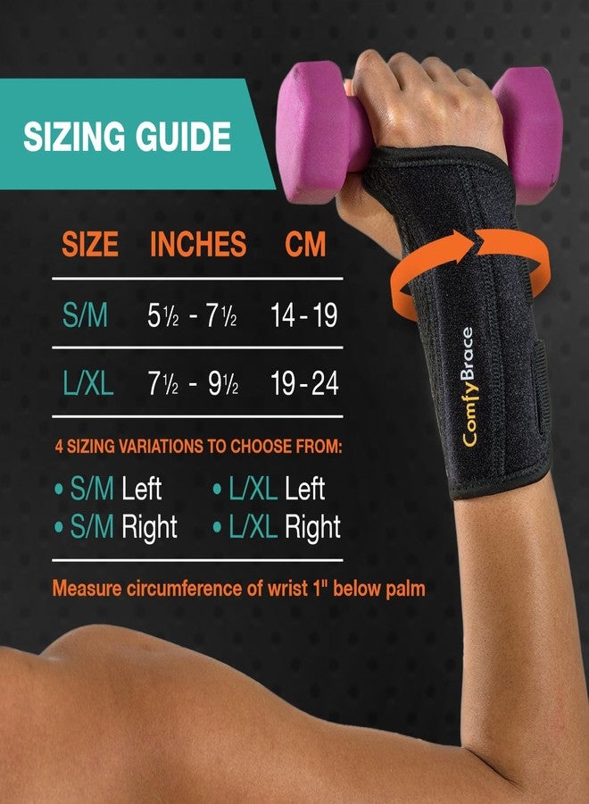 ComfyBrace Copper Infused Wrist Brace/Hand Brace/Wrist Support for Carpal Tunnel Syndrome, Arthritis, Tendonitis For Men and Women (Right Hand, Large/Ex-Large) - Image 2
