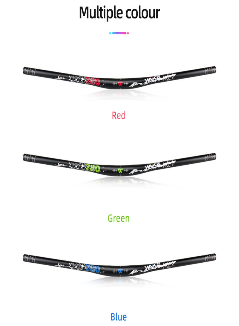 WAKE Mountain Bike Handlebars 31.8MM Diameter High-Rise Handlebar with Matte Surface 720MM 780MM Length Aluminum Alloy Handlebar for Bicycle - Image 3