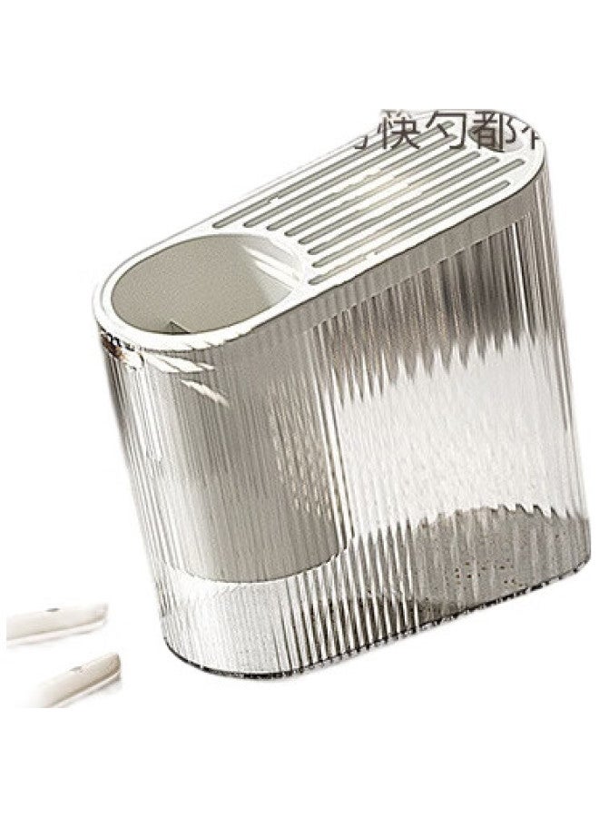 Canjiangjun Dianjiangjun Detachable Knife Rack, Kitchen Storage Shelf, Multi-Functional Organizer For Knives And Chopsticks, Light Gray - Image 3