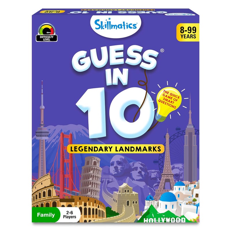Skillmatics Guess in 10 Legendary Landmarks, Educational Travel Toys for Boys, Girls, and Kids Who Love Card Games, Board Games, Geography and History, Trivia, Gifts for Ages 8, 9, 10 and Up - Image 1