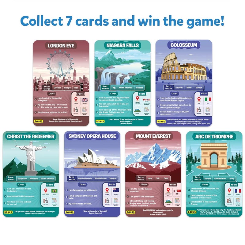 Skillmatics Guess in 10 Legendary Landmarks, Educational Travel Toys for Boys, Girls, and Kids Who Love Card Games, Board Games, Geography and History, Trivia, Gifts for Ages 8, 9, 10 and Up - Image 5